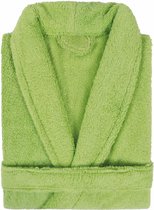 Badjas Badstof Uni Pure Royal met Shawlkraag Groen col 2612 Maat S