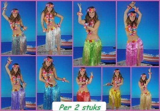 2x Hawairok 60cm wit - Hawai | Tropical | Beach | hawairok | festival