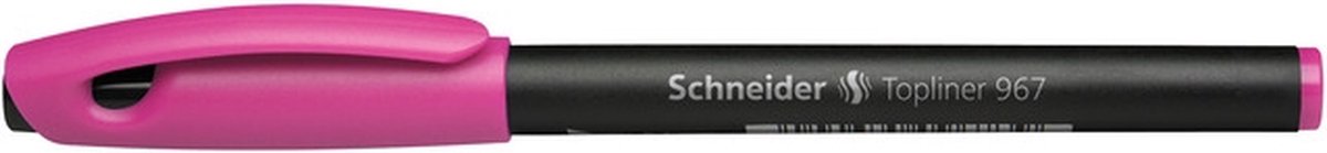 fineliner Schneider Topliner 967 0,4mm roze doos met 10 stuks
