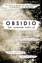 Boekomslag van 'Obsidio', deel 3 van The Illuminae Files, met de tekst 'Live a life worth dying for.'