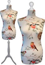 Birds paspop met witte sparkling driepoot  40/42