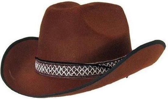 Uiterlijk paddestoel Vermenigvuldiging Cowboyhoed bruin volwassenen - cowboyhoeden | bol.com