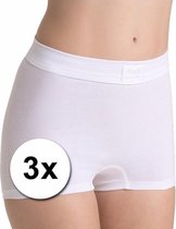 Sloggi Double Comfort Ladies Short - (Lot de 3) - Blanc - Taille 46