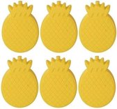 6x Koelelementen ananas vorm - Koelblokken ananasvorm