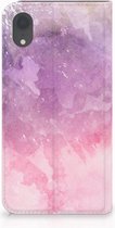 Coque iPhone Xr Pink violet peinture