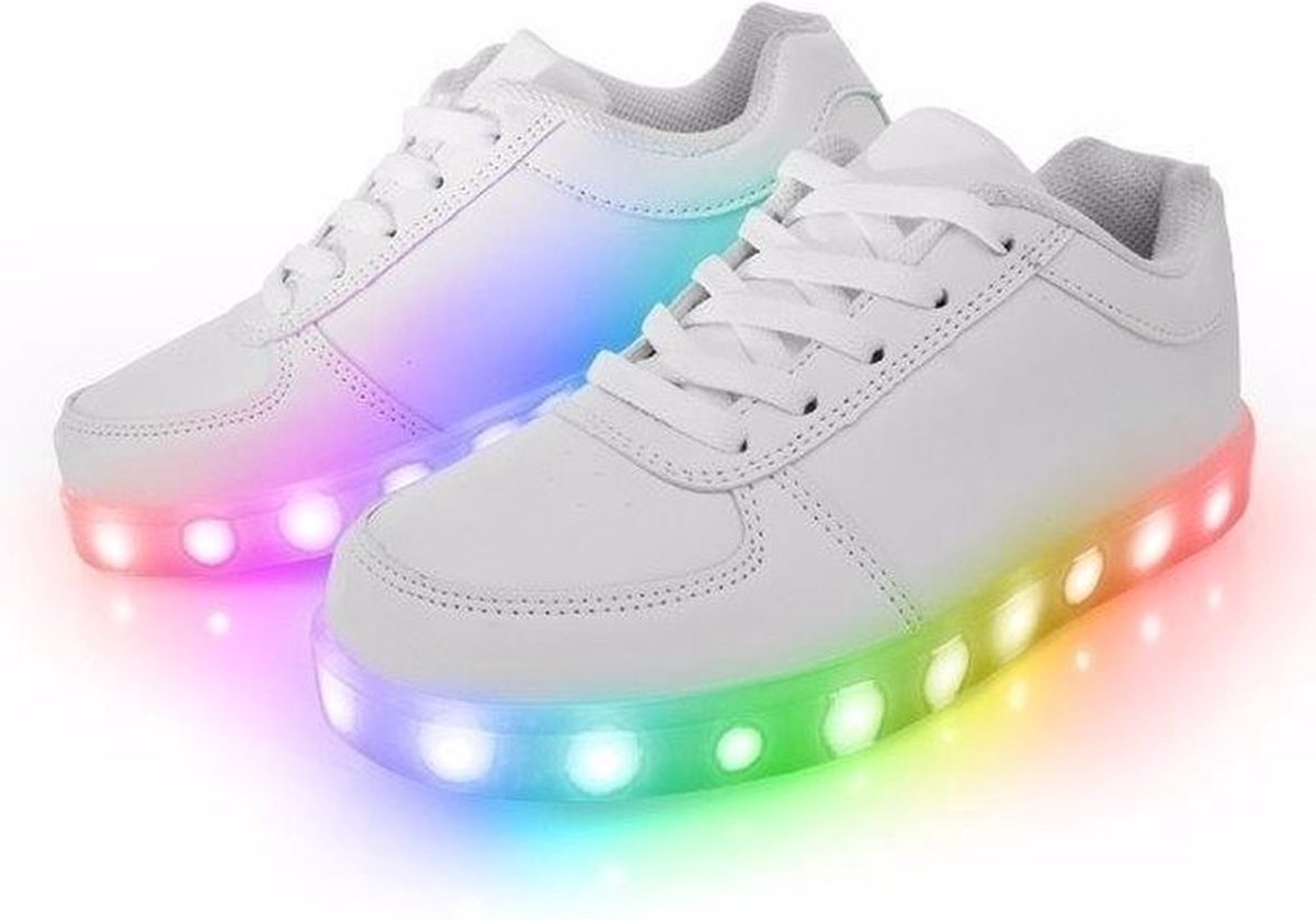 Lichtgevende disco schoenen / sneakers LED maat 34 - kinderen | bol.com