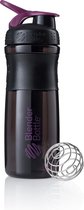BlenderBottle™ SPORTMIXER Big Zwart/Paarsblauw/Plum met oog - Eiwitshaker / Bidon / Shakebeker  - 820 ml