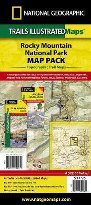 Rocky Mountain National Park, Map Pack Bundle, National Geographic Maps ...