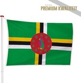 Dominicaanse Vlag Dominica 40x60cm - Kwaliteitsvlag - Geschikt voor buiten