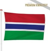 Gambiaanse Vlag Gambia 100x150cm - Kwaliteitsvlag - Geschikt voor buiten
