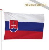 Slowaakse Vlag Slowakije 150x225cm - Kwaliteitsvlag - Geschikt voor buiten