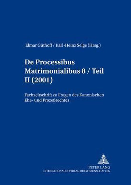 De processibus matrimonialibus - cover