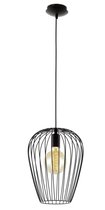 EGLO Newtown - Lampe à suspension - 1 Lumière - Ø275mm. - Noir