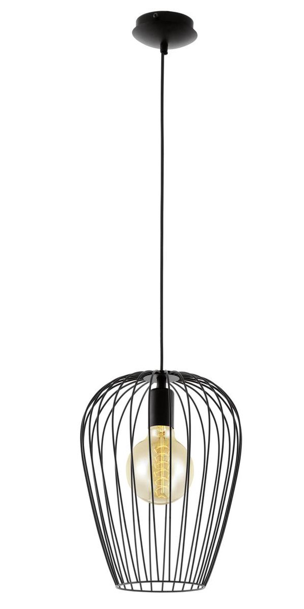 EGLO hanglamp Newtown E27 zwart