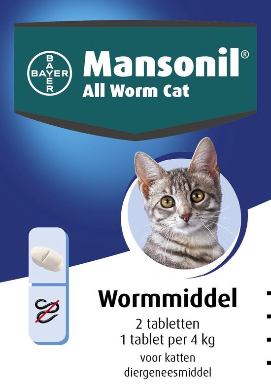 bol.com Mansonil All Worm Cat Ontworming - Kat - 2