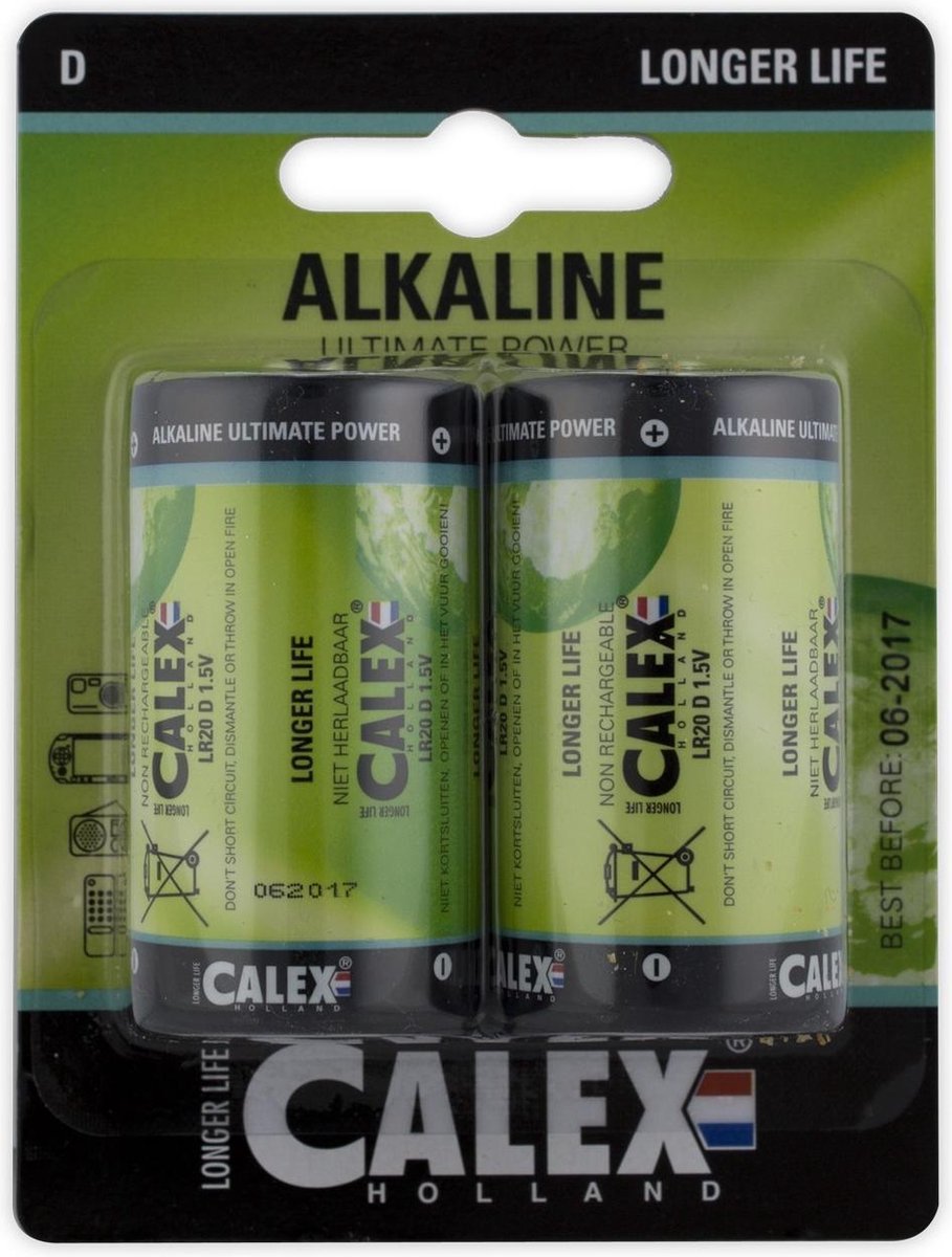 Calex Alkaline batterij D / LR20