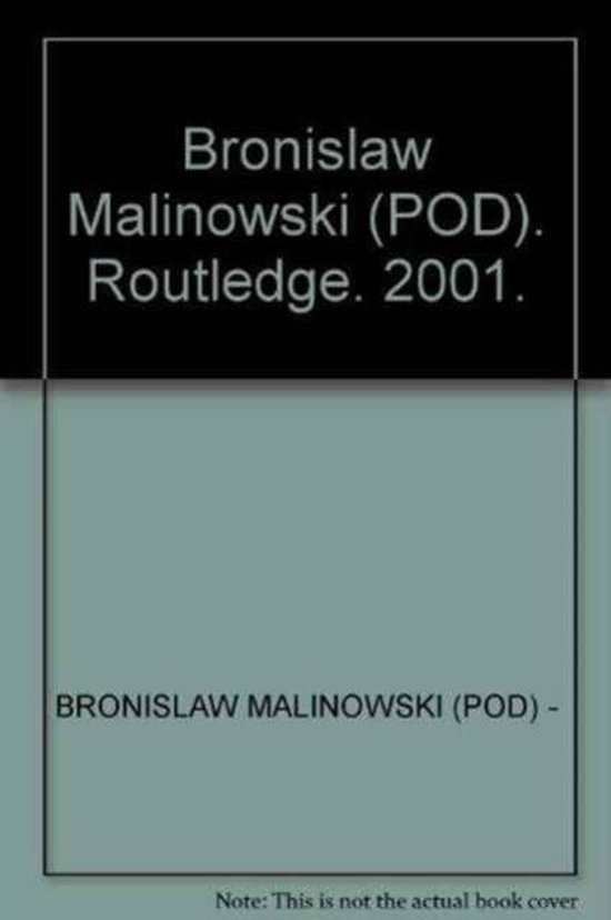 Bronislaw Malinowski  (POD)
