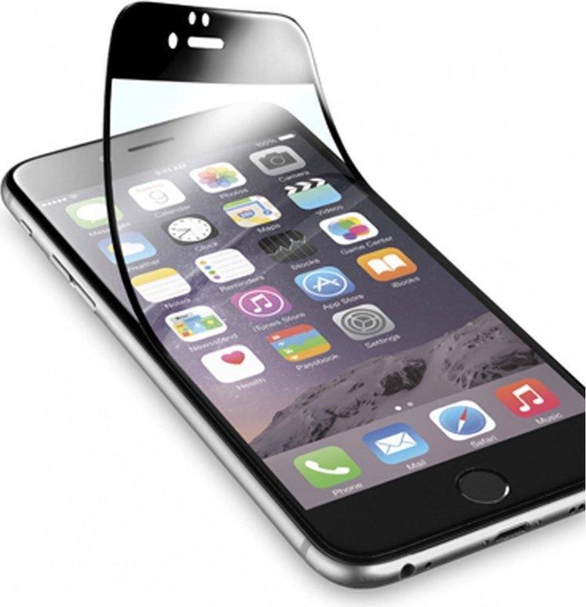 iPhone 6s/6 Plus, screen protector, capsule, zwart