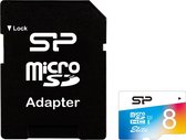 Silicon Power Elite Micro SDXC 8GB geheugenkaart + SD adapter