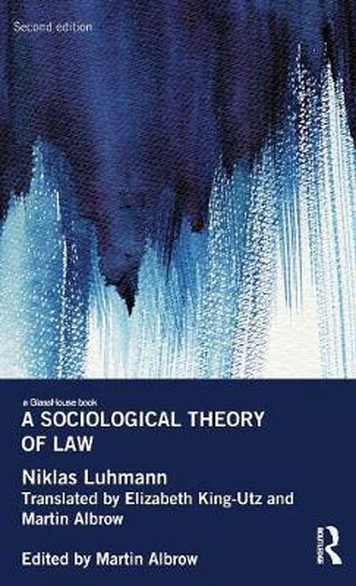 A Sociological Theory of Law - cover