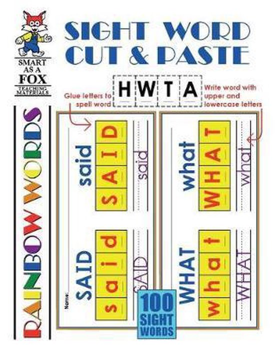 Sight Word Cut & Paste - cover