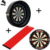 Dragon - Sorpresa PRO - Complete PRO - zwart-rood - winmau blade 5 - xq-dartmat - dartbord verlichting