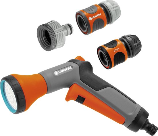 Gardena Classic broespistool met nevelstraal, vorstbescherming, geschikt voor 13-15 mm tuinslangen, waterpistool set