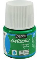 Pébéo Setacolor Green Fabric Paint - Peinture tissu 45ml pour tissus foncés et clairs