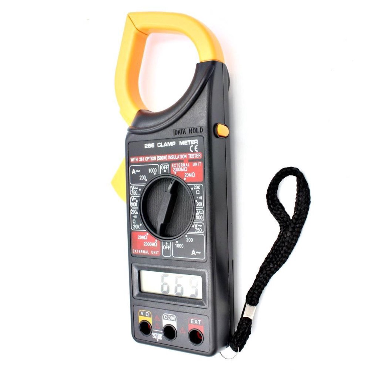 DT-266 Digitale multimeter met amperetang - max 1000A - max 1000V