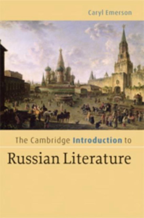 The Cambridge Introduction To Russian Literature - cover