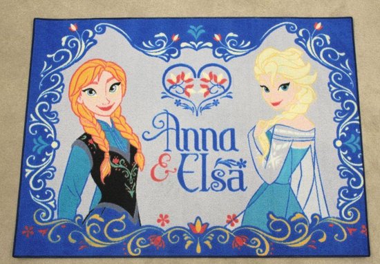 Doodskaak impliciet opschorten Disney Frozen - Anna&Elsa - tapijt - 133x95 cm | bol.com