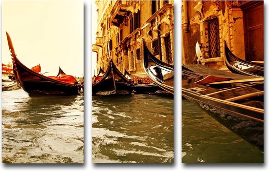 90 * 60cm Triptyque peinture toile photo Il Canale Grande