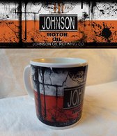 Garage mok (oil can mug) Johnson