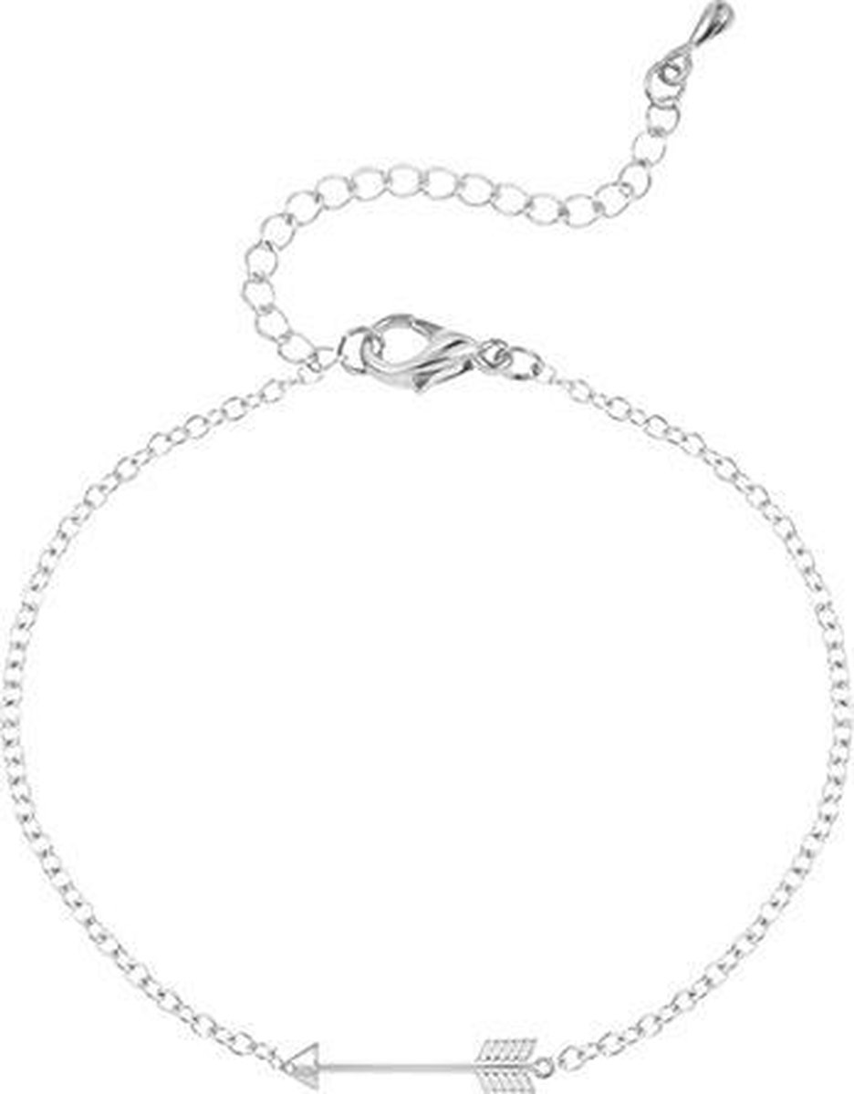 24/7 Jewelry Collection Kleine Pijl Armband - Zilverkleurig
