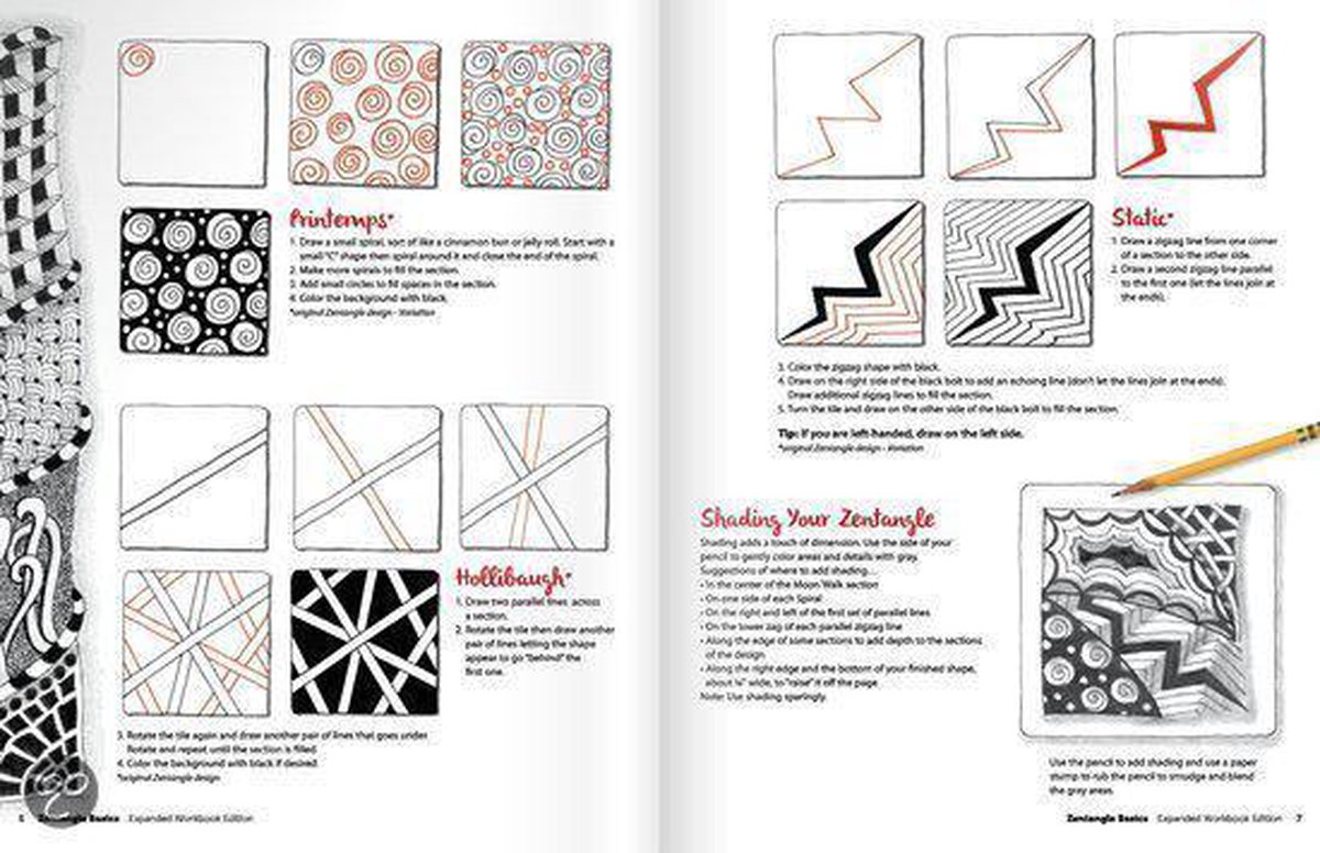 Zentangle 1 Basics, Expanded Workbook Edition, by Suzanne McNeill, CZT by  Suzanne McNeill