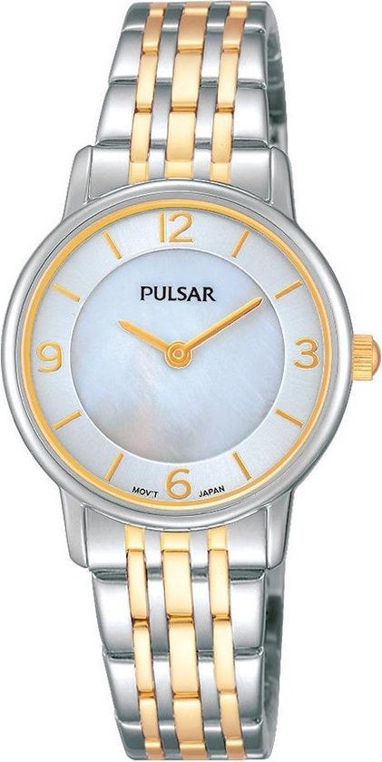Pulsar PRW027X1 horloge dames - zilver en goud - edelstaal | bol.com