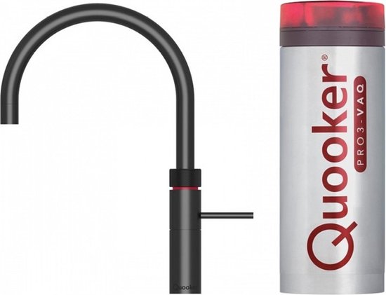 Relatief de eerste Iedereen Quooker Fusion Round Black Kokendwaterkraan met PRO3-VAQ Reservoir 3FRBLK,  zwart | bol.com