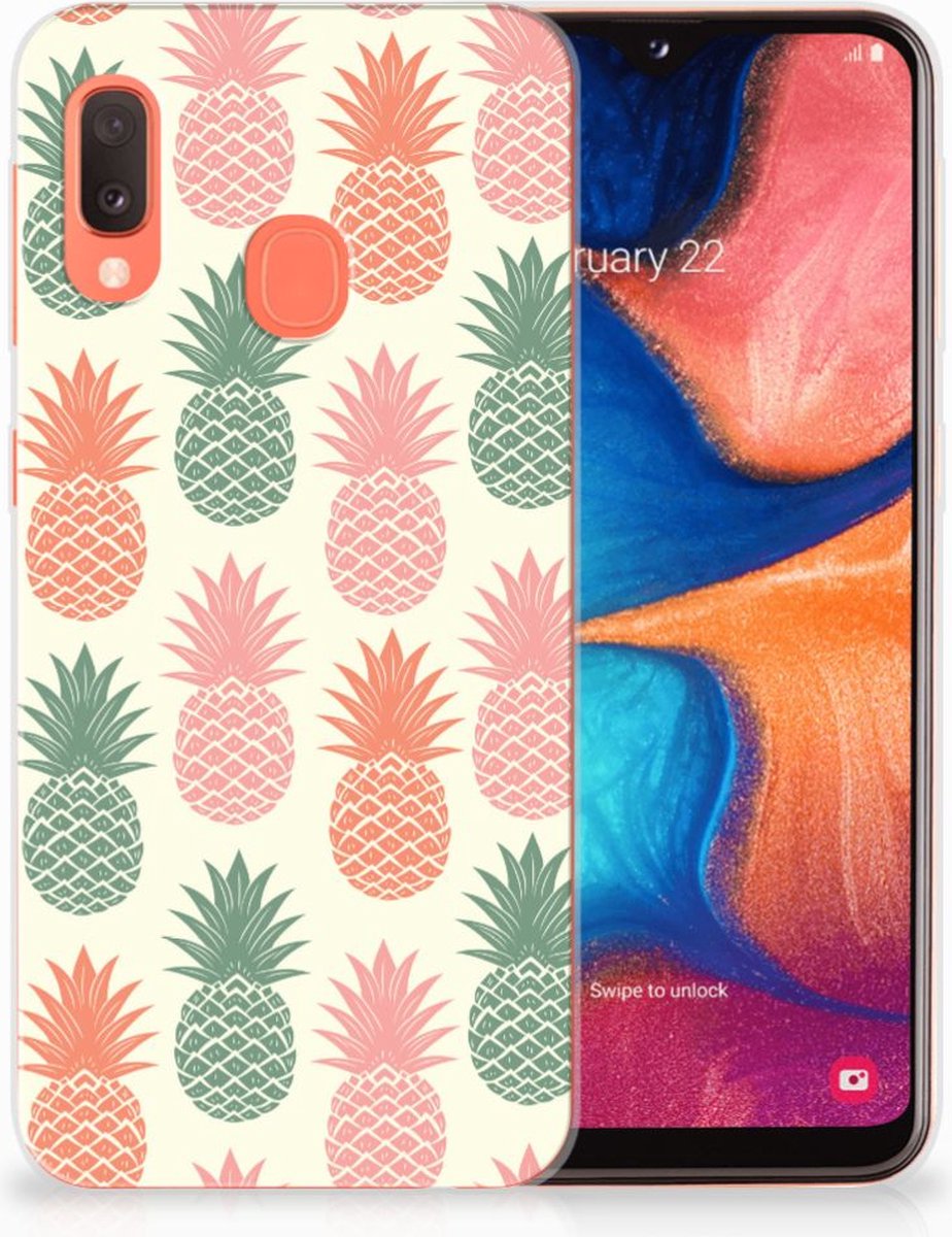 TPU Hoesje voor Samsung Galaxy A20e Siliconen Case Ananas