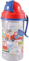 Floss & Rock Bouw - Drinkfles - 350 ml - Multi