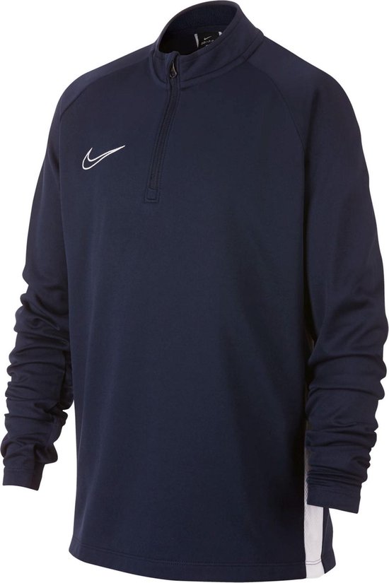 Nike Sportshirt - Maat XL - Unisex - donkerblauw/wit