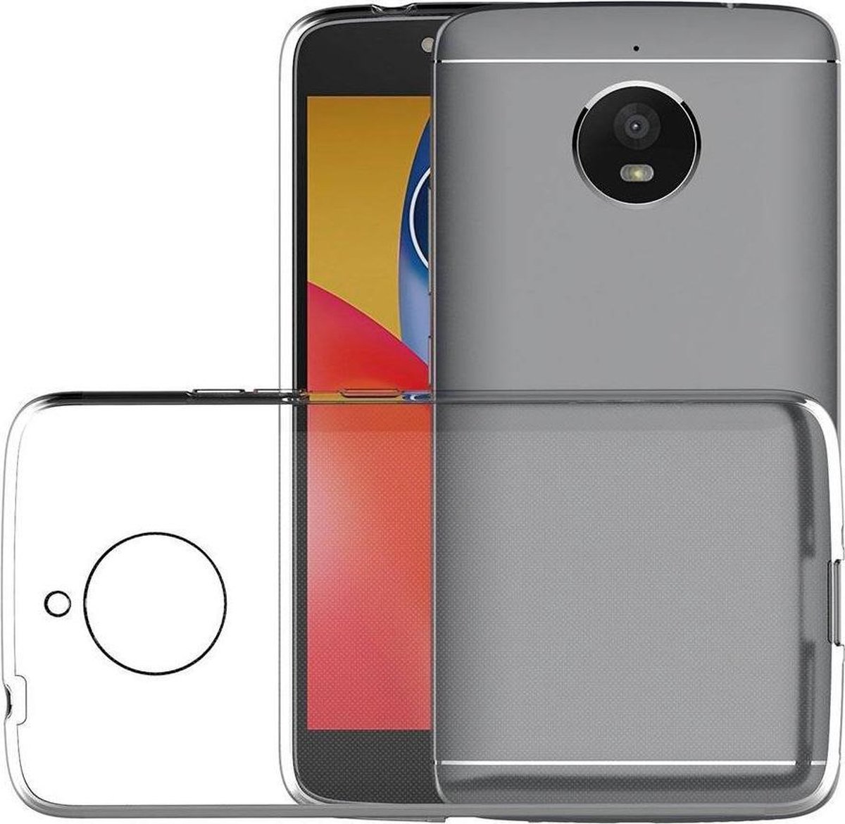 Transparant TPU Siliconen Backcover Hoesje voor Motorola Moto E4 Plus