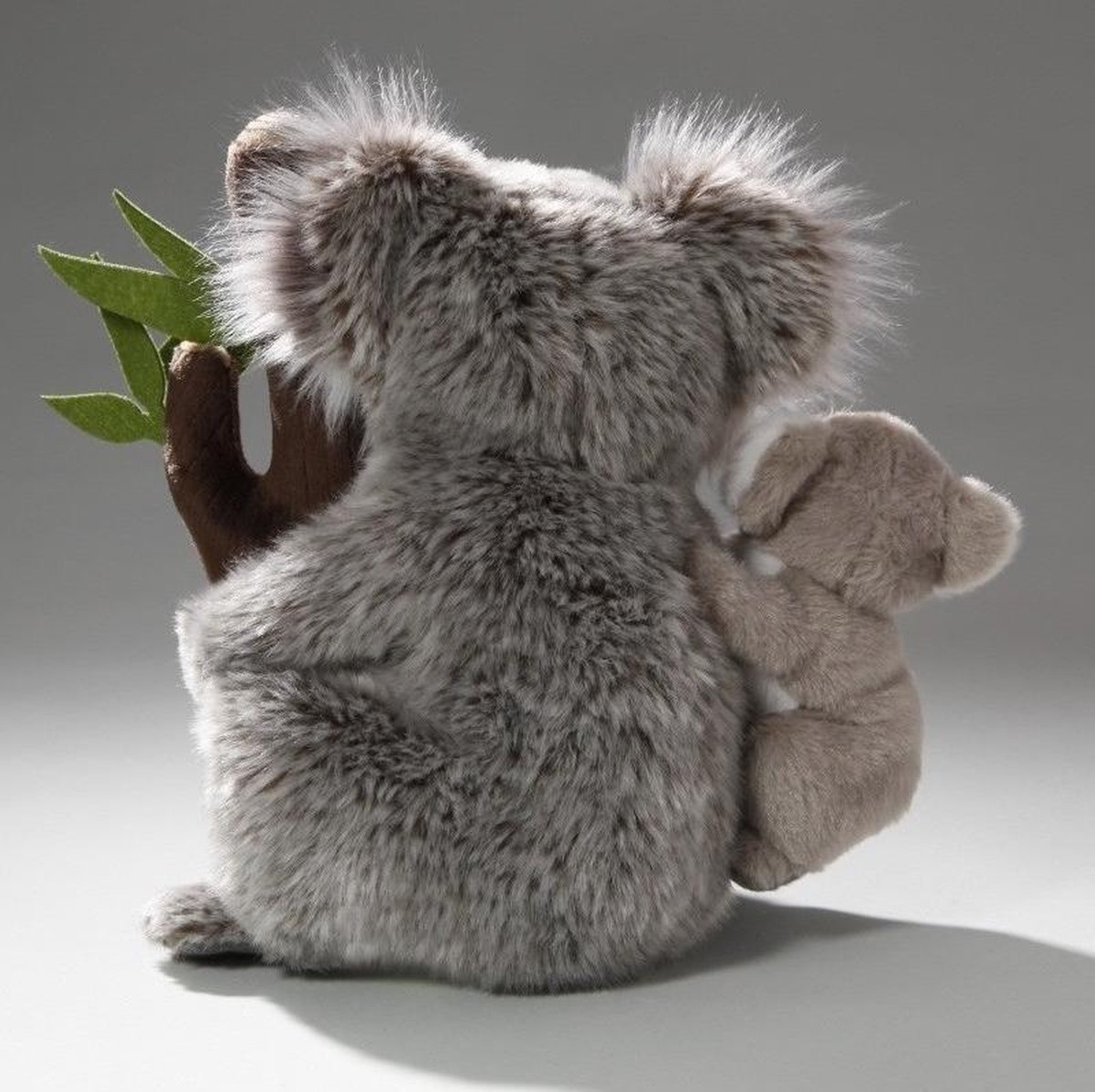 Knuffel koala met baby en boomstam 25 cm | bol.com