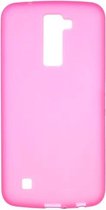 LG K10 TPU Hoesje Roze Mat, Flexibel