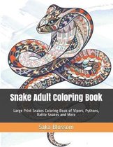 Snake Adult Coloring Book