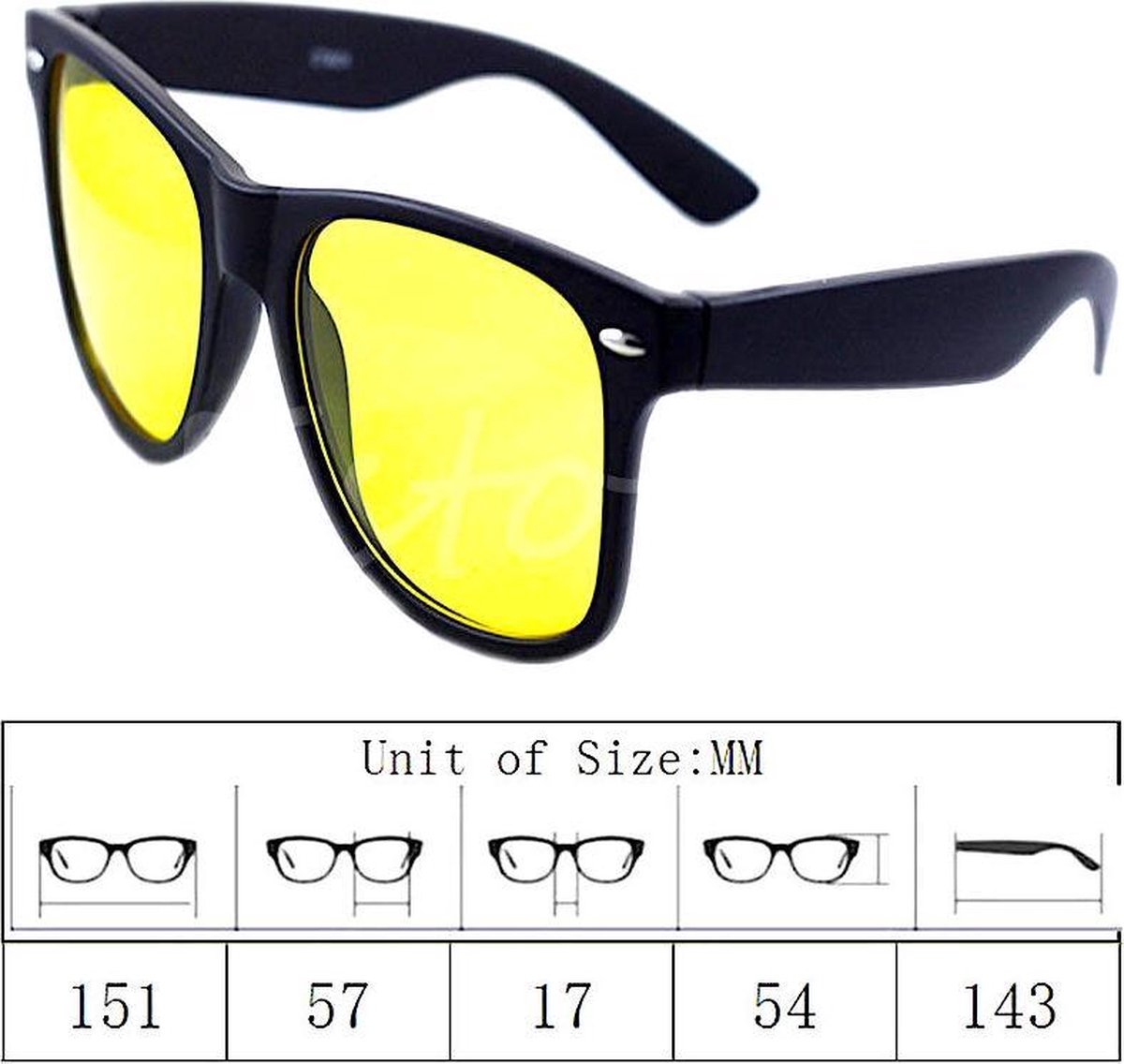 Lunettes conduite de NUIT-BROUILLARD Anti-éblouissement & Reflets  UV400+SECURITE