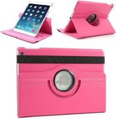 geschikt voor Apple iPad Pro 12.9 inch - 360- draaibare Hoes - Lederen - Donker Roze