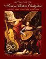 Anthology for Music in Western Civilization, Volume I