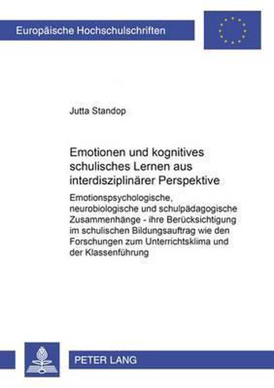 Emotionen und kognitives schulisches Lernen aus interdiszipl ... - cover