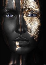 Noir Goldest |Plexiglas inclusief Dibond | Luxe Wanddecoratie