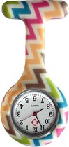 Fako® - Verpleegstershorloge - Zusterhorloge - Verpleegster Horloge - Siliconen RVS Print - Wacky